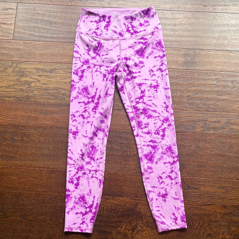 IVL pink tie dye leggings, size 6